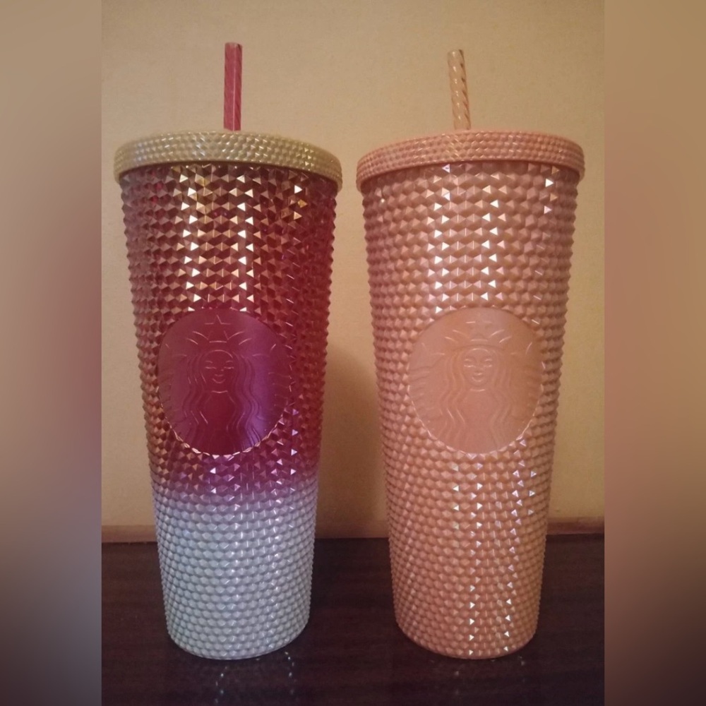 Starbucks Studded Tumblers Set - 2024 - Ombré & Peach - Price is For Both!